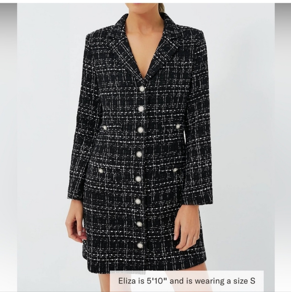 Pomander Place Black Tweed Stacie Dress Numerous Sizes